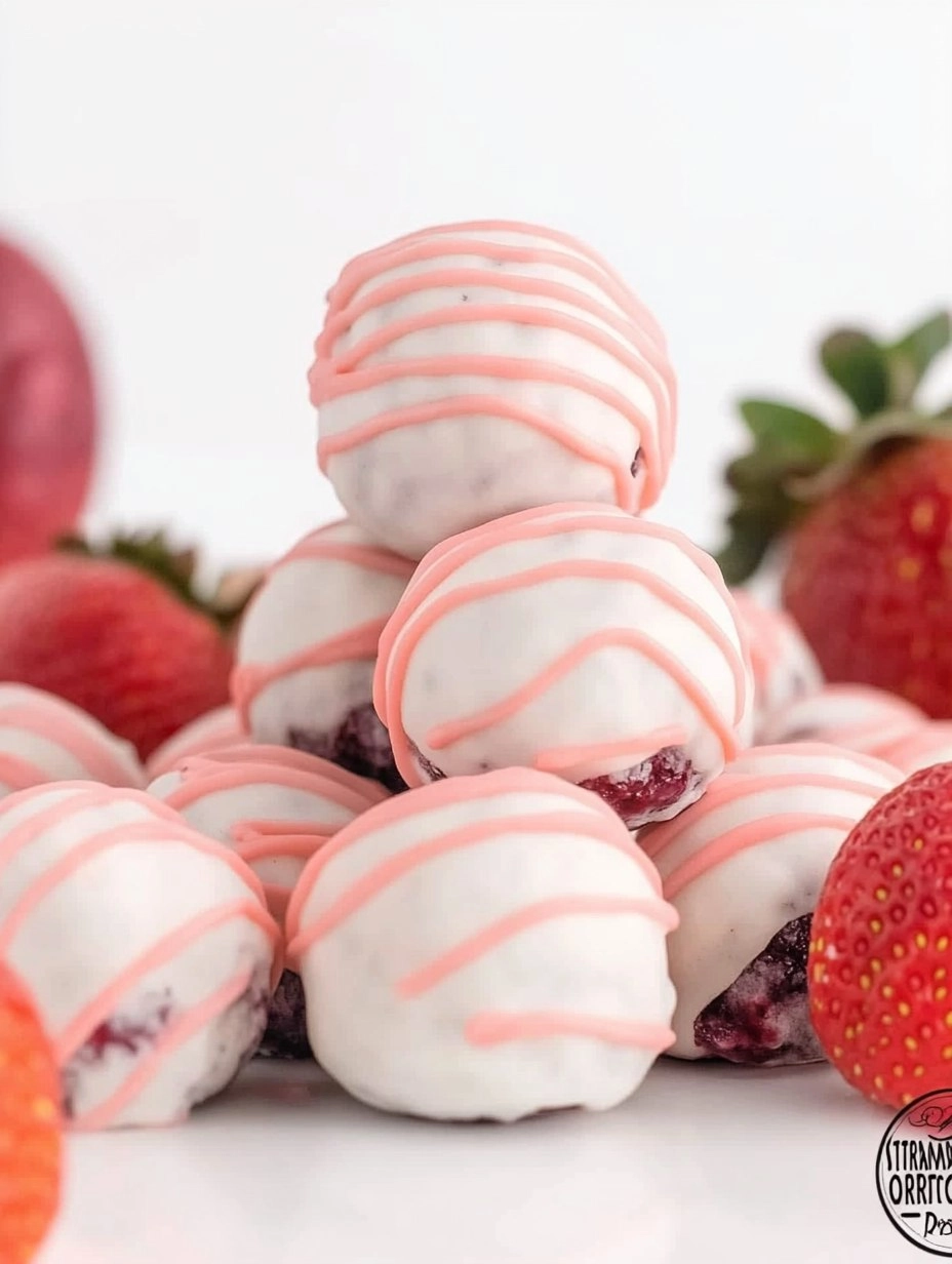 STRAWBERRY SHORTCAKE OREO BALLS