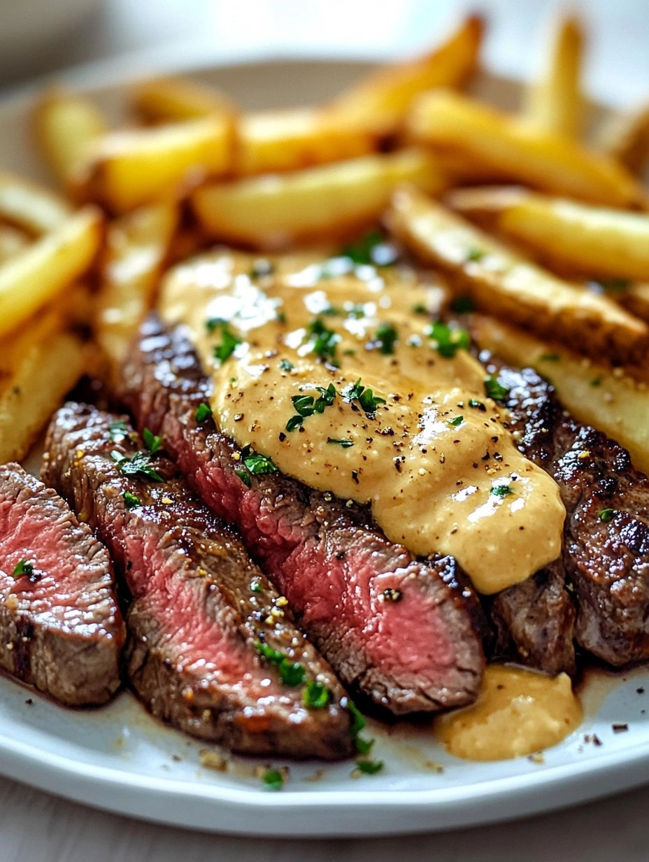 Steak Frites with Honey Dijon Aioli
