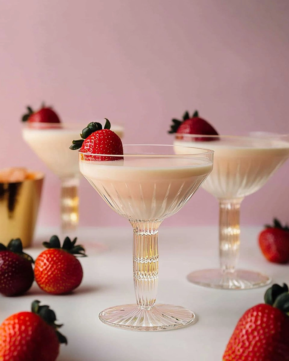 Strawberries and Cream Martini