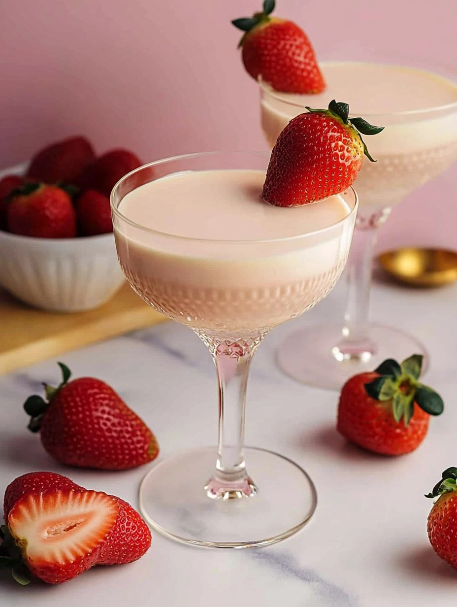Strawberries and Cream Martini