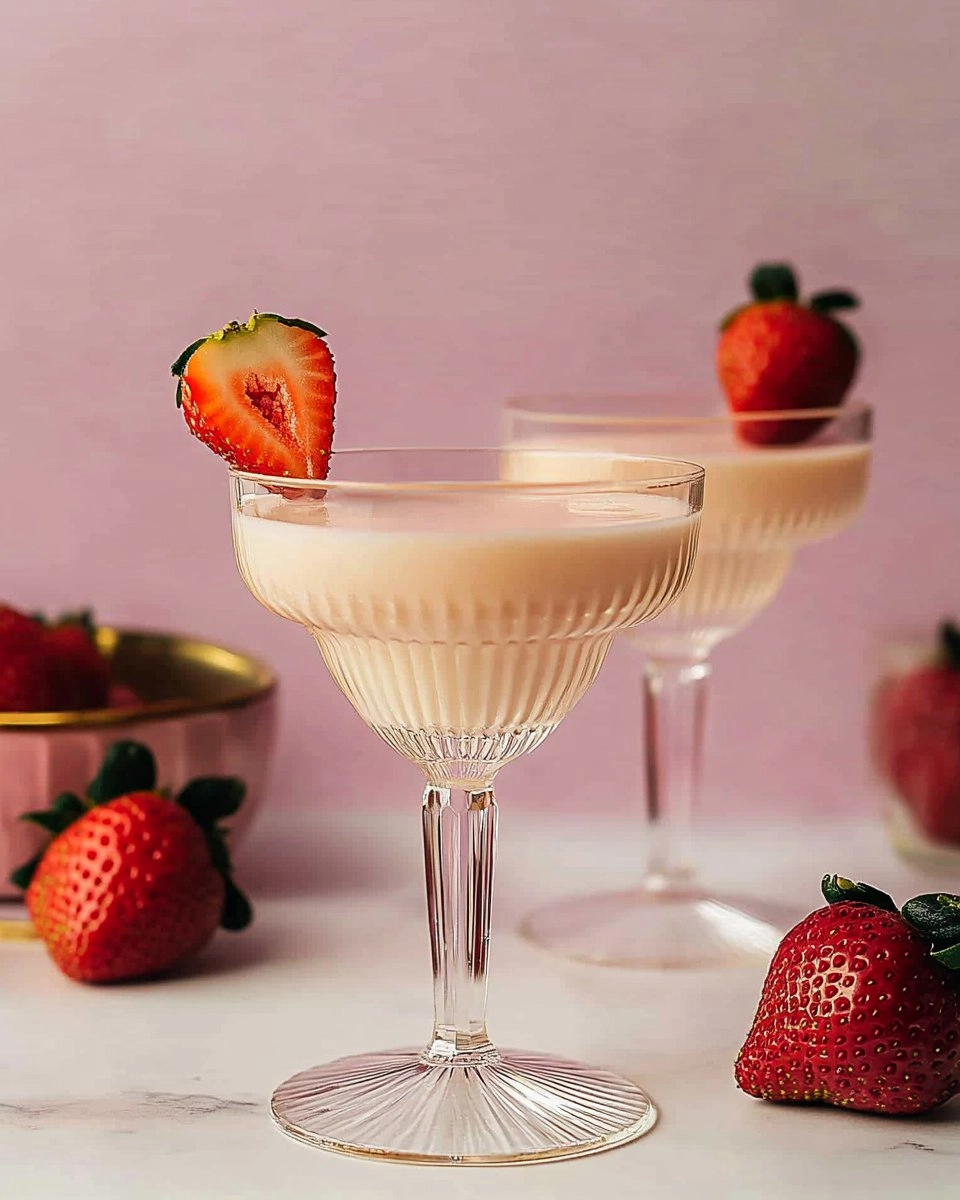 Strawberries and Cream Martini