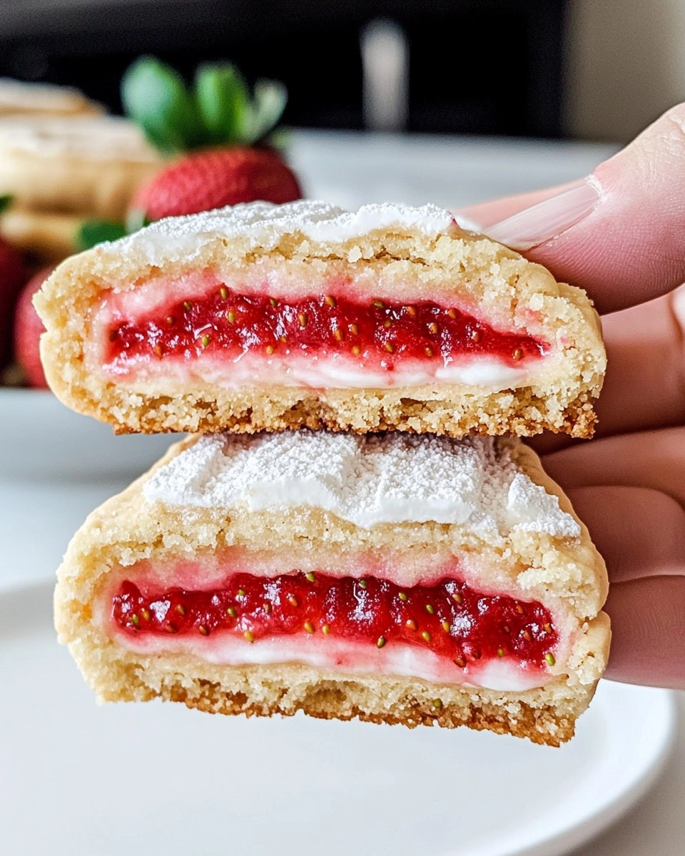 Strawberry Pop Tart Cookies