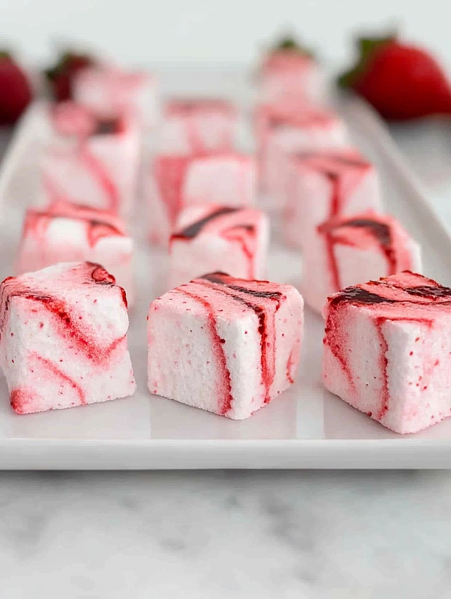 Strawberry Swirl Marshmallows 136 Strawberry Swirl Marshmallows