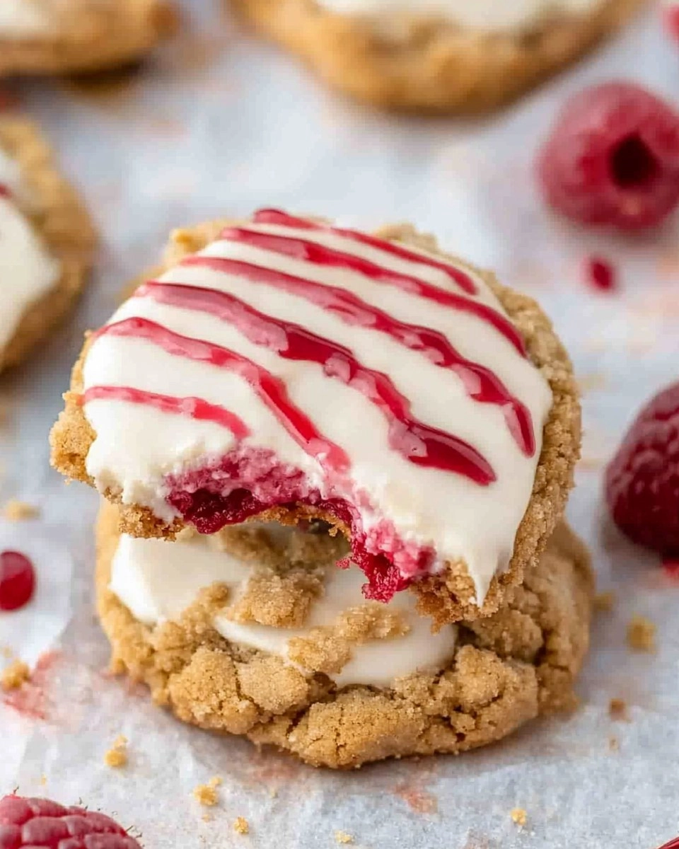 The best Crumbl Raspberry Cheesecake Cookies EVER!