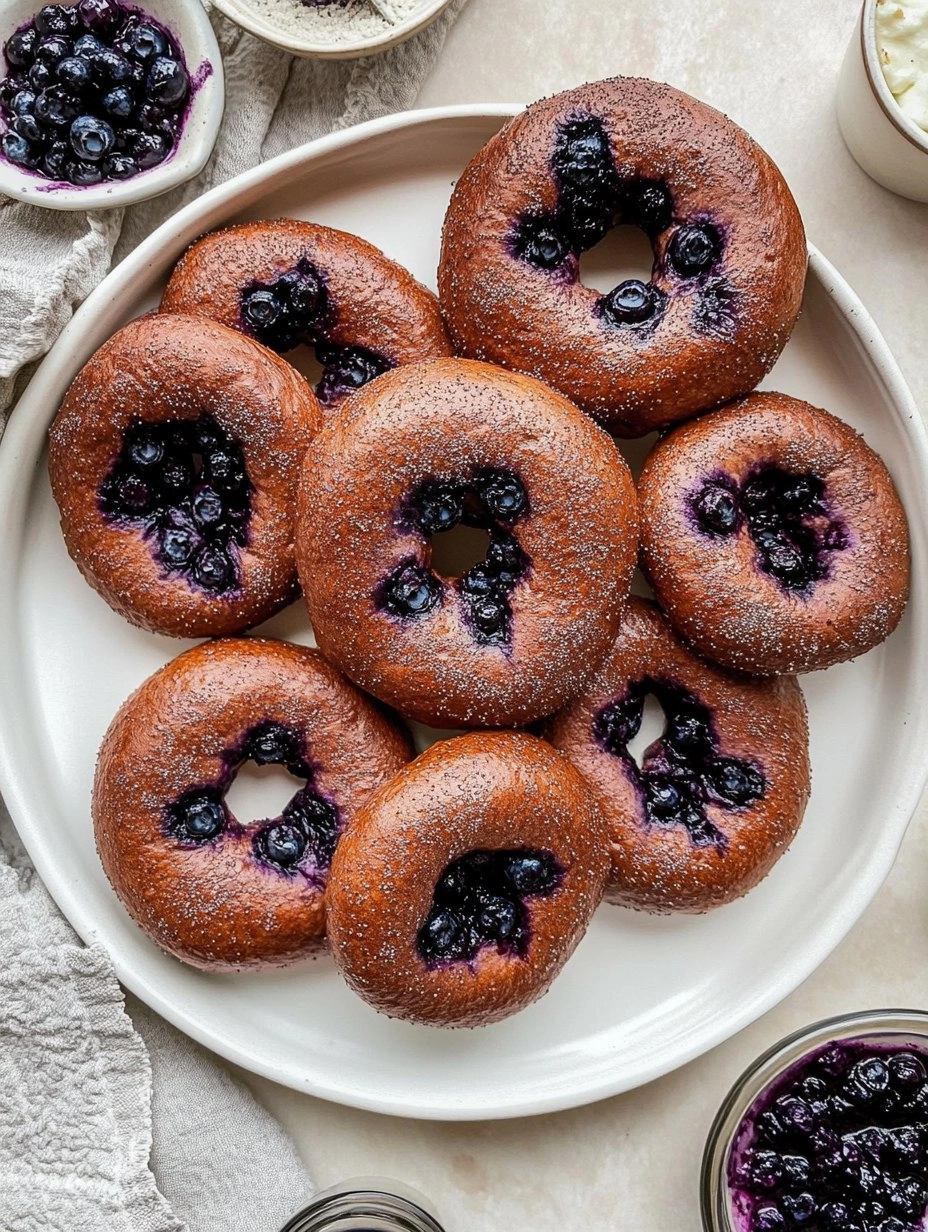 Valentine Homemade Blueberry Bagels (Real Flavor) 121 Valentine Homemade Blueberry Bagels (Real Flavor)