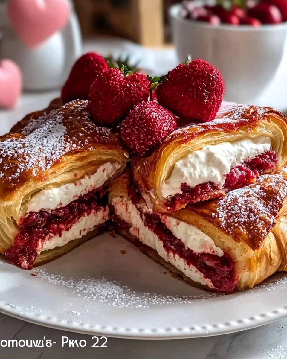 Valentine's Brunch Croissant Bake