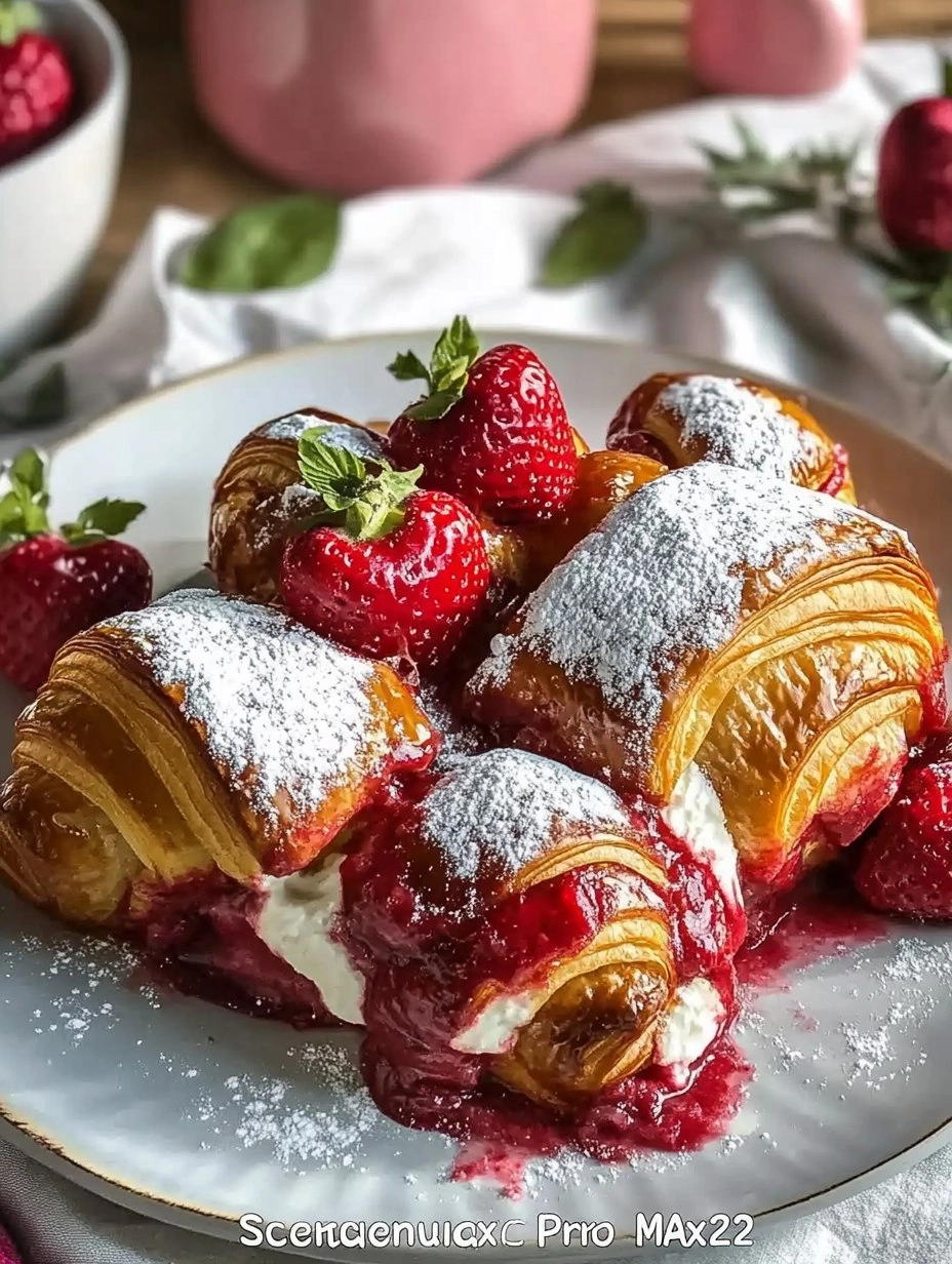 Valentine's Brunch Croissant Bake