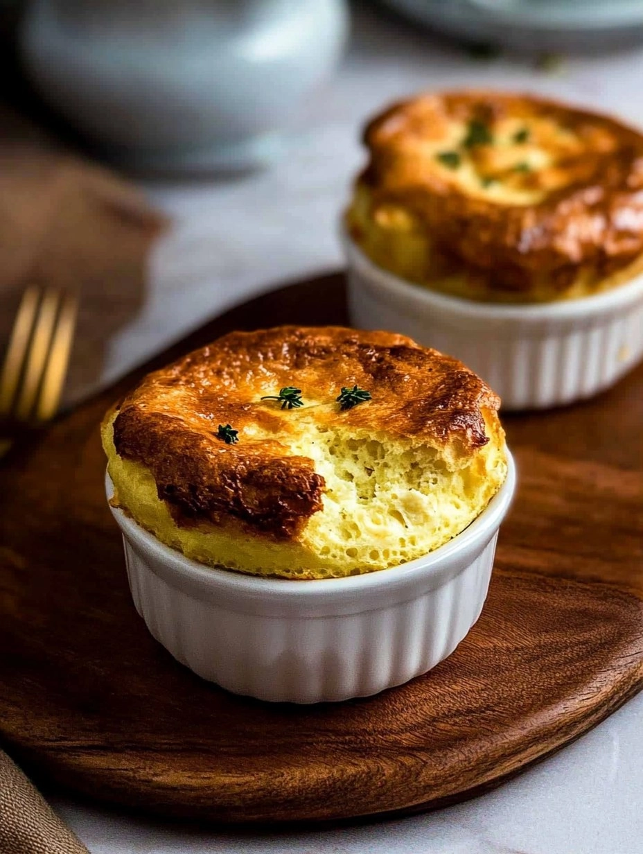 Valentine's Brunch Goat Cheese Soufflés