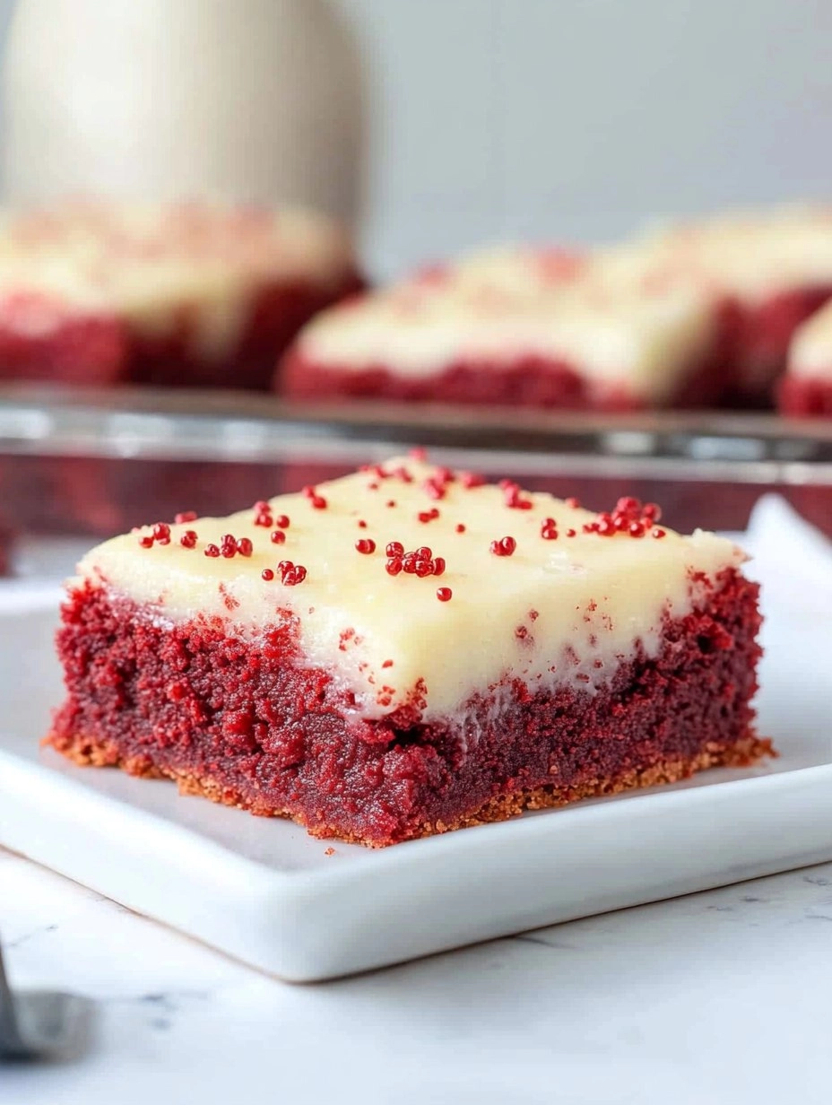 Valentine's Day Red Velvet Cookie Bars