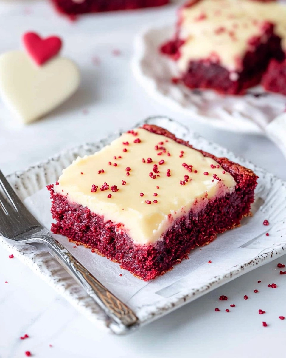 Valentine's Day Red Velvet Cookie Bars