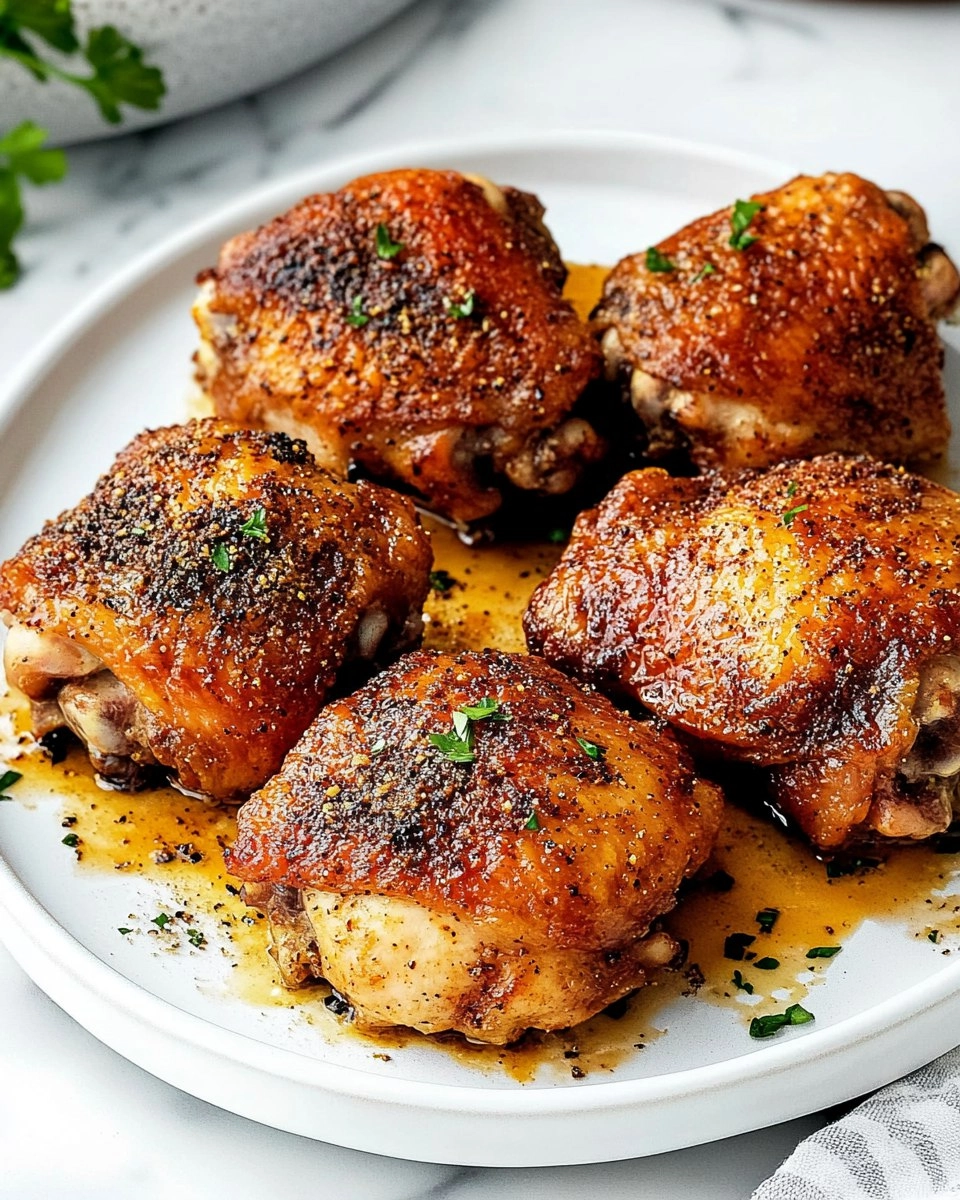 Baked Chicken Thighs | Juicy Oven-Roasted Chicken