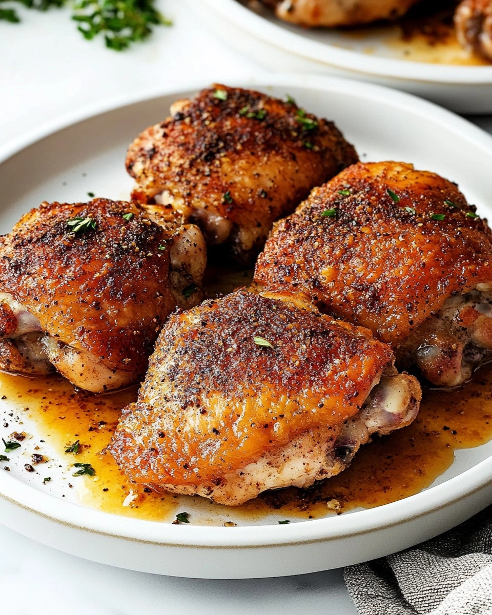 Baked Chicken Thighs | Juicy Oven-Roasted Chicken