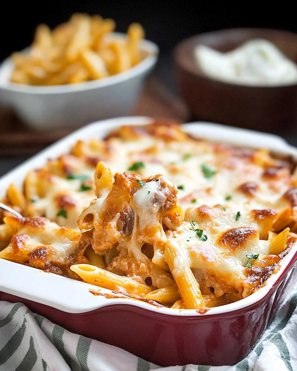 Baked Penne | Cheesy Oven-Baked Pasta Casserole