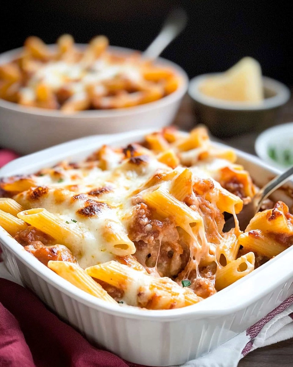Baked Penne | Cheesy Oven-Baked Pasta Casserole