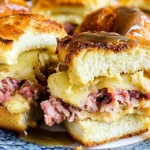 Baked-Reuben-Sliders-with-Thousand-Island-Glaze-Recipe
