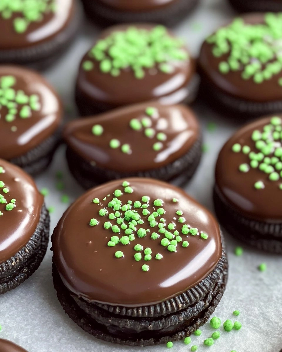 Chocolate Covered Mint Oreos 72 Chocolate Covered Mint Oreos