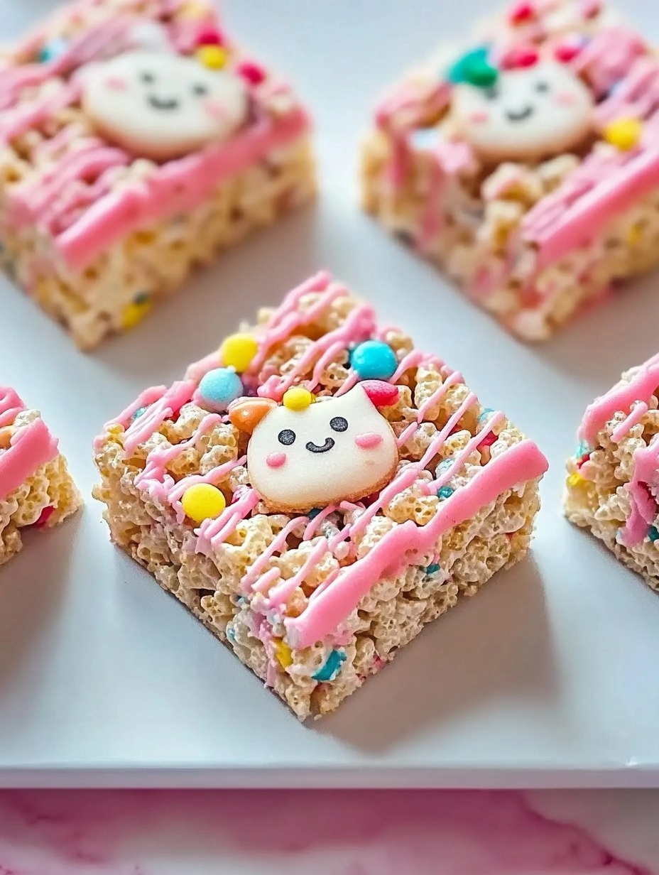 Circus Animal Cookie Rice Krispie Treats
