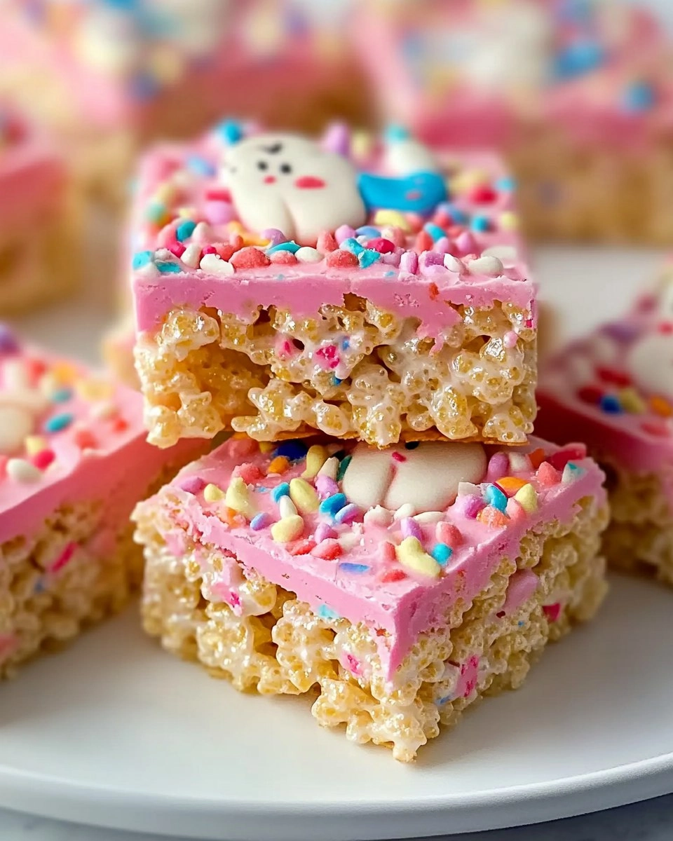Circus Animal Cookie Rice Krispie Treats