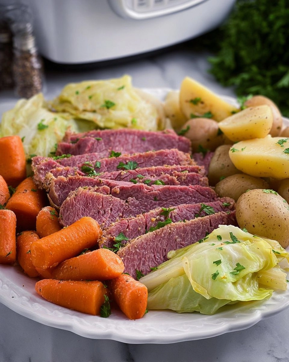 Corned Beef & Cabbage (Crockpot) 