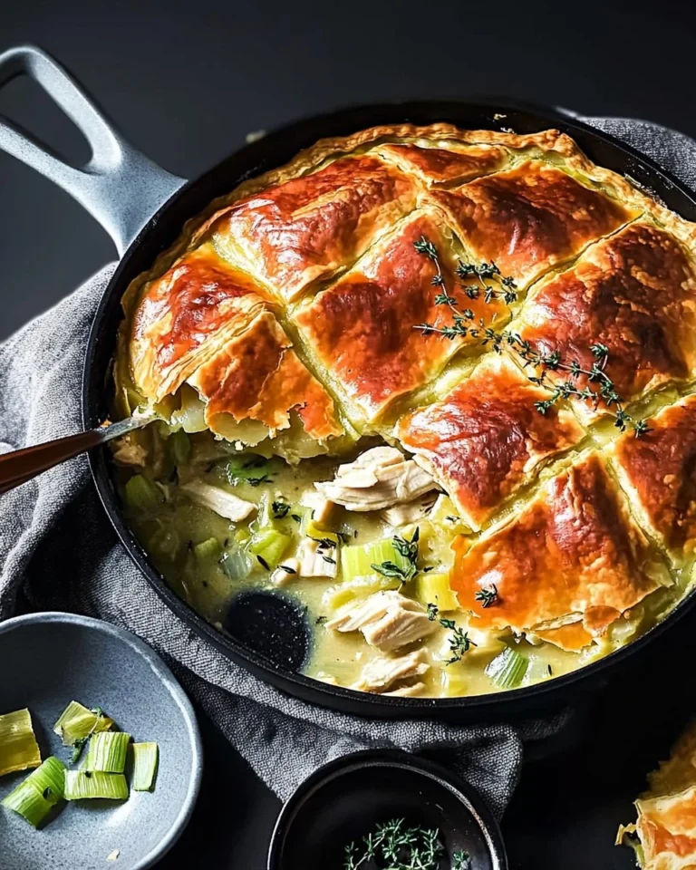 Cozy-Chicken-Pot-Pie-with-Leeks-Thyme-Skillet-Version-Recipe