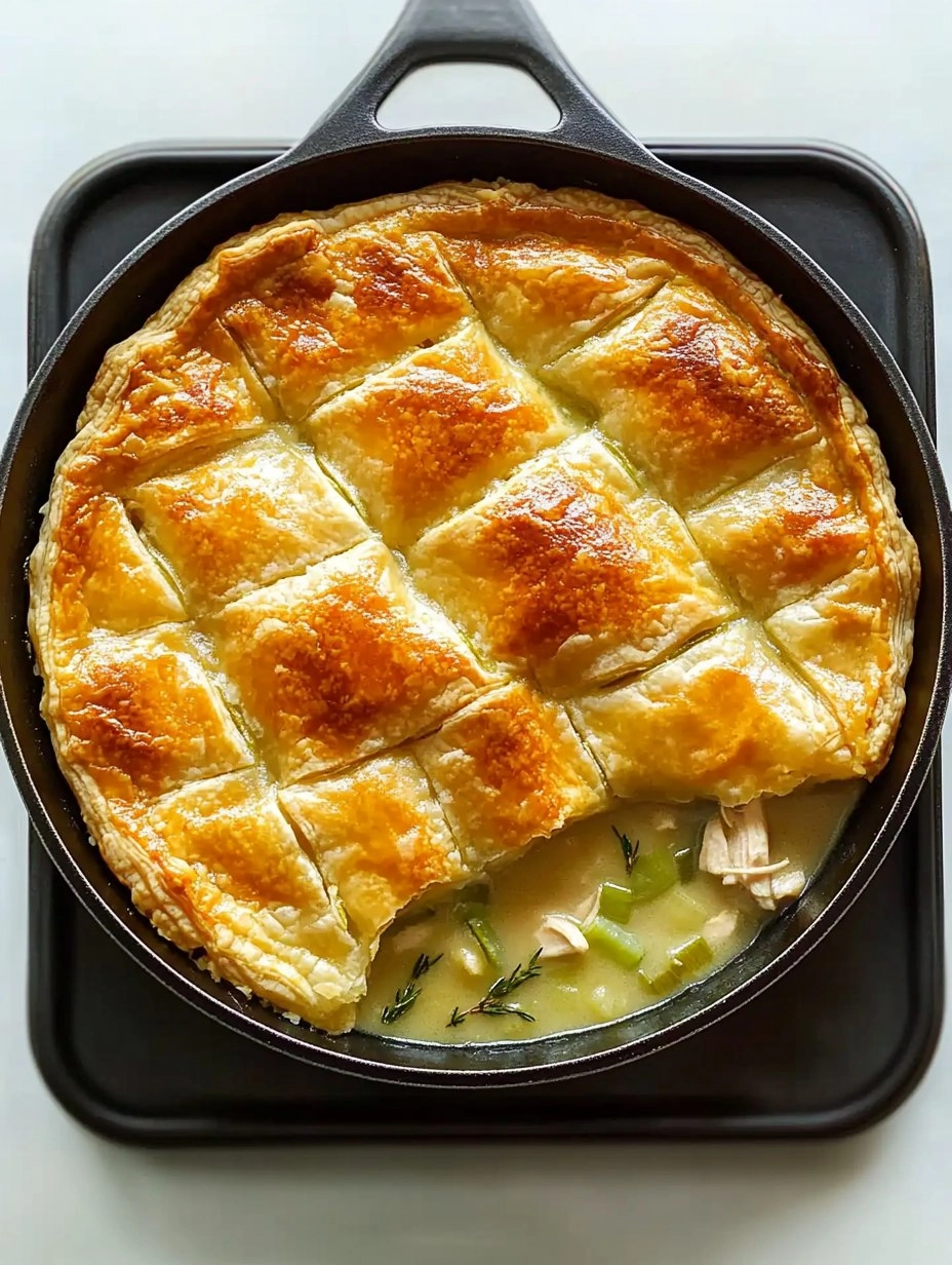 Cozy Chicken Pot Pie with Leeks & Thyme (Skillet Version)