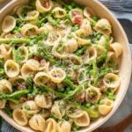 Creamy Lemon Asparagus Pasta with Peas & Parmesan 128 Creamy-Lemon-Asparagus-Pasta-with-Peas-Parmesan-Recipe