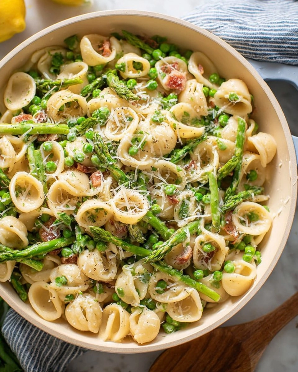 Creamy Lemon Asparagus Pasta with Peas & Parmesan 125 Creamy Lemon Asparagus Pasta with Peas & Parmesan