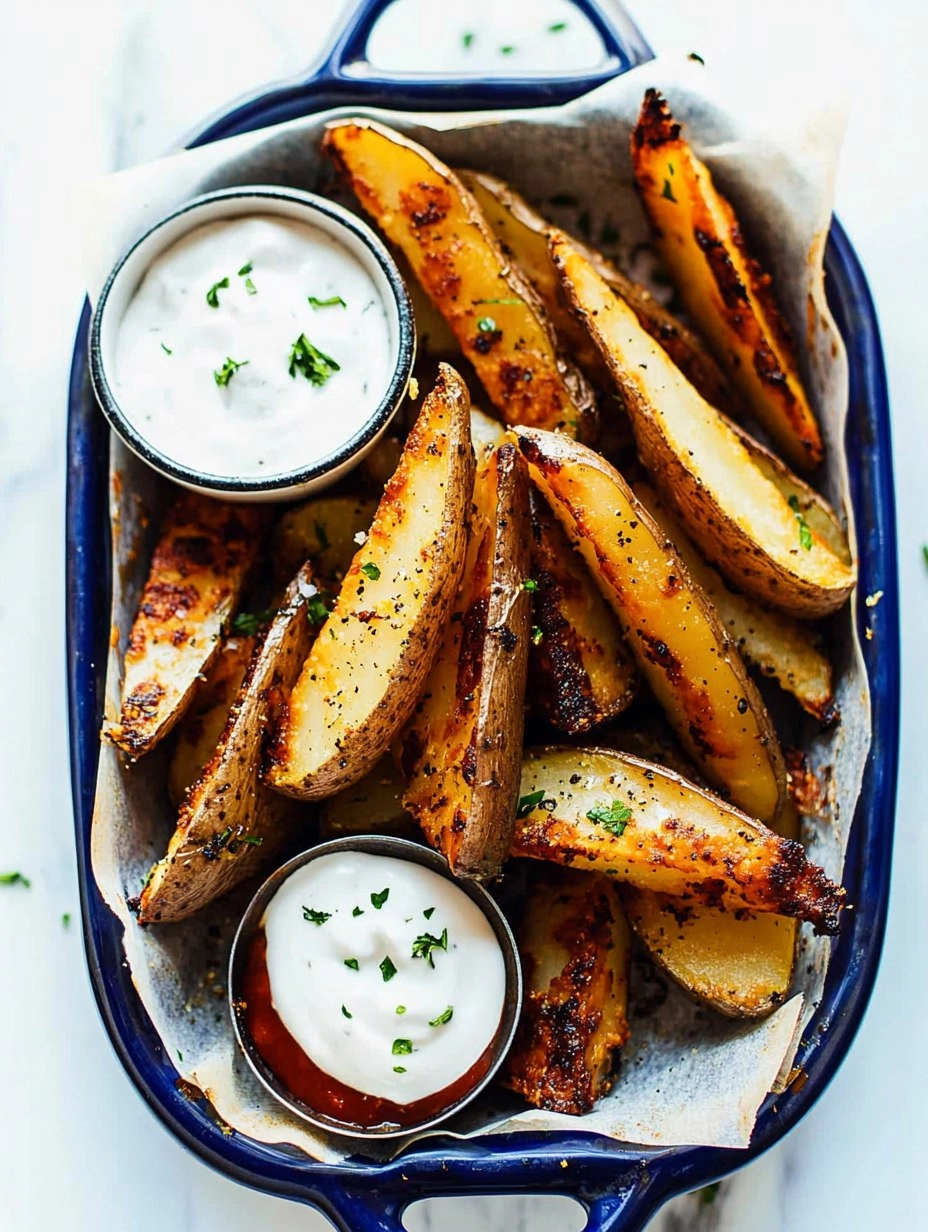 Crispy Oven-Baked Potato Wedges (Pub Style)