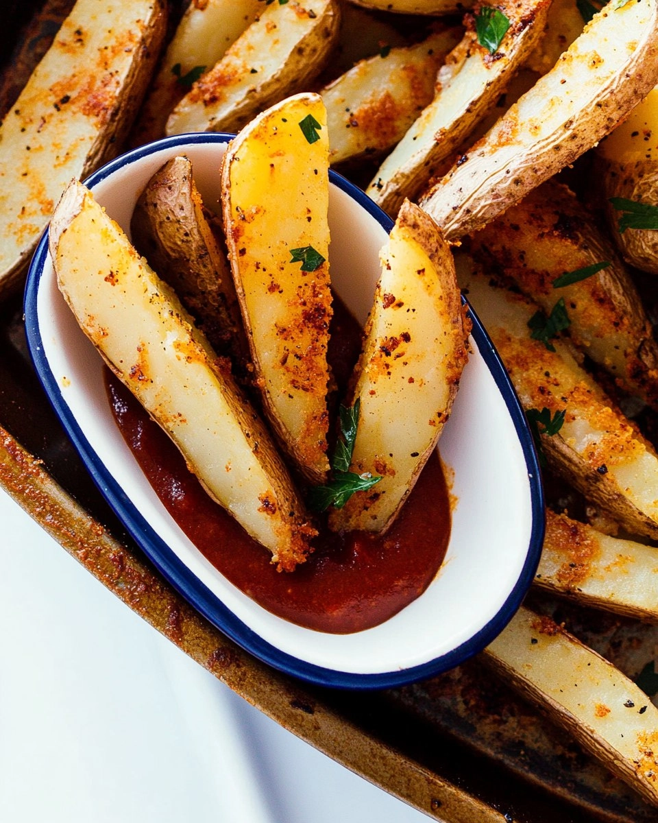 Crispy Oven-Baked Potato Wedges (Pub Style)