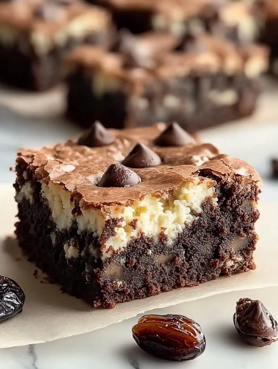 Decadent Cottage Cheese Date Brownies