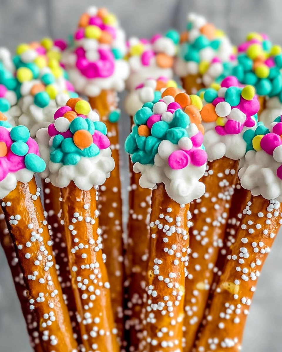 Dr. Seuss Truffula Tree Pretzel Rods to Delight Kids!