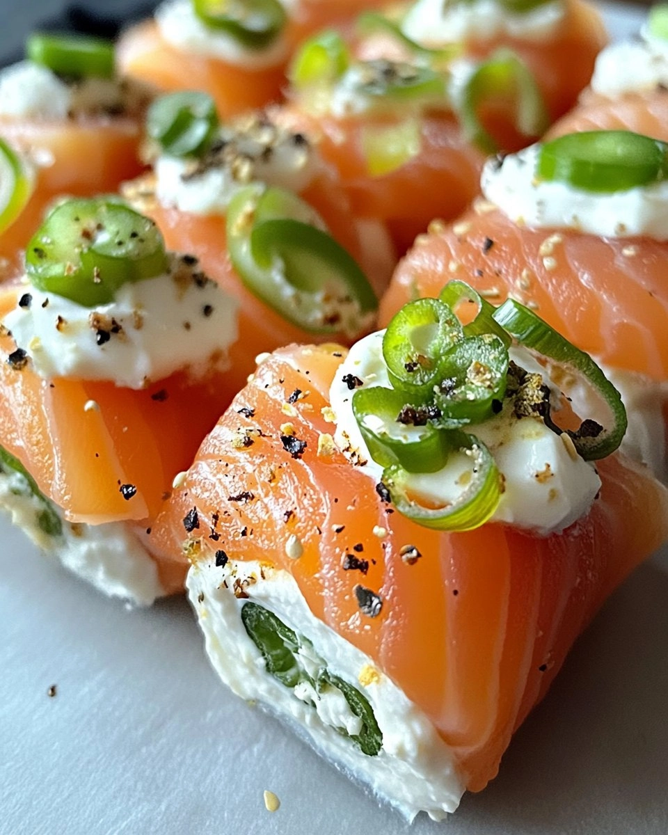 Easter Smoked Salmon and Cream Cheese Roll Ups