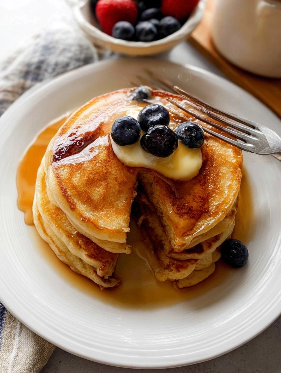 Fluffy Buttermilk Pancakes (Base Recipe for Any Topping)