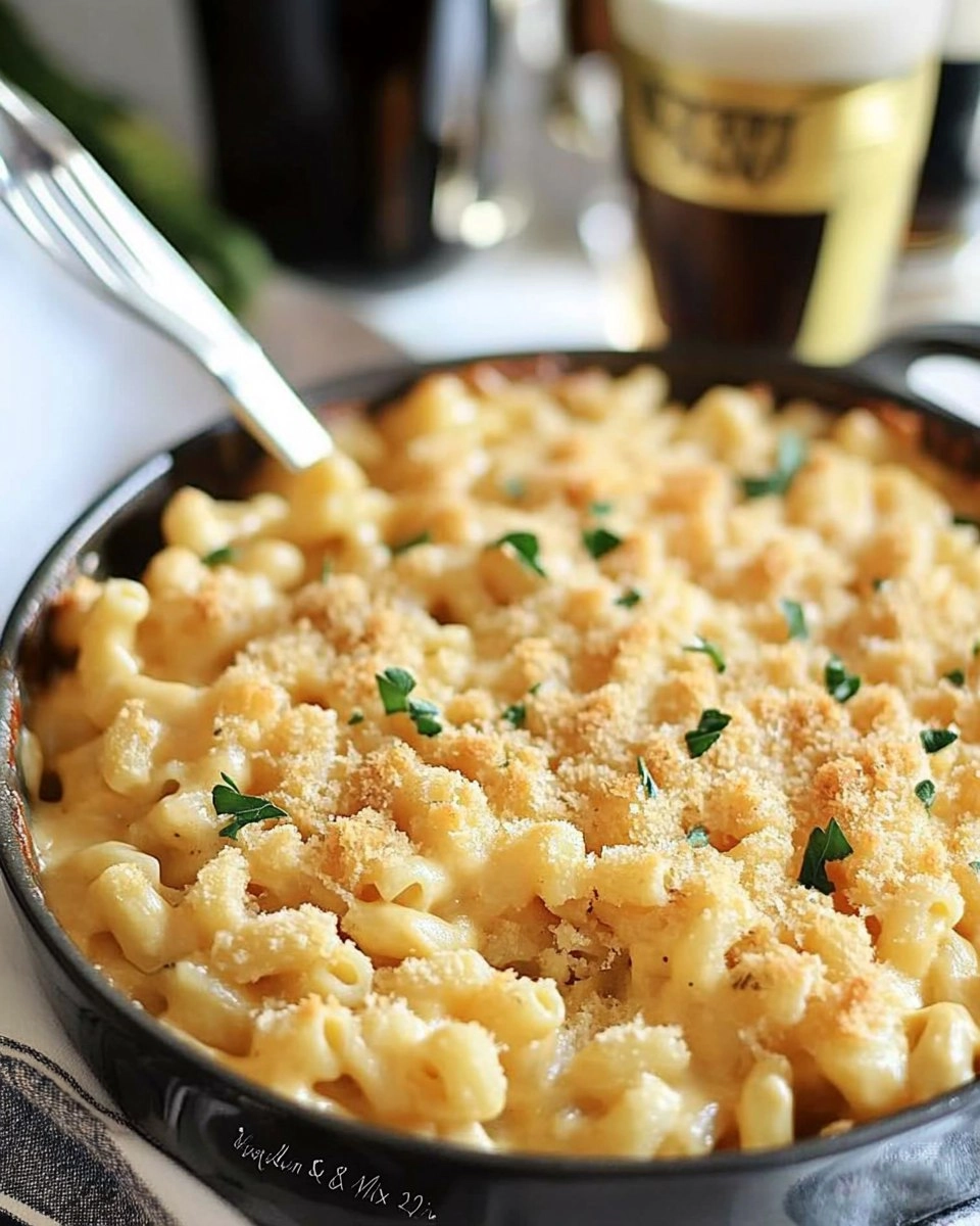 Irish Cheddar & Stout Mac and Cheese Bake 130 Irish Cheddar & Stout Mac and Cheese Bake