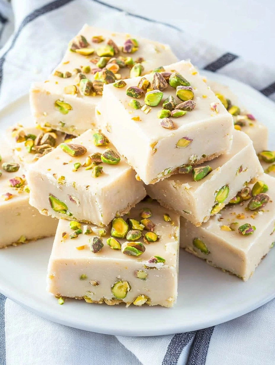 Leprechaun Pistachio Fudge (3-Ingredient No-Bake) 61 Leprechaun Pistachio Fudge (3-Ingredient No-Bake)