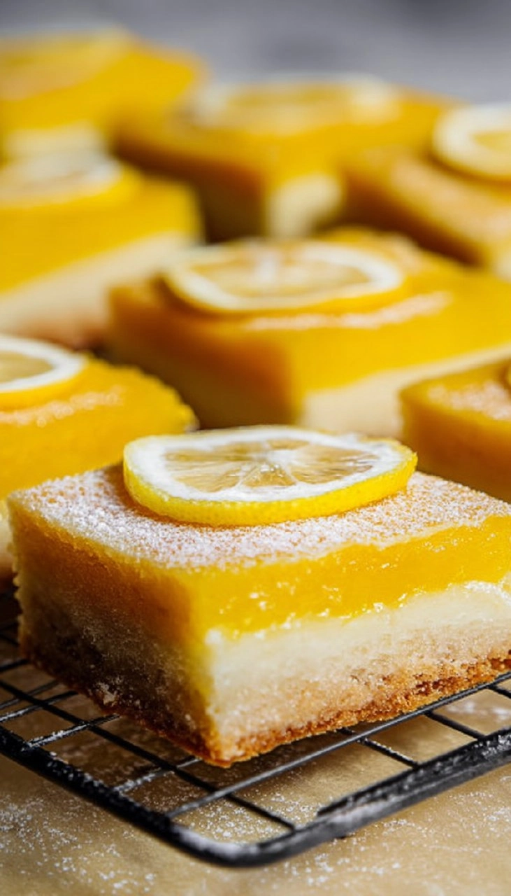 Meyer Lemon Bars with Extra Buttery Shortbread Crust