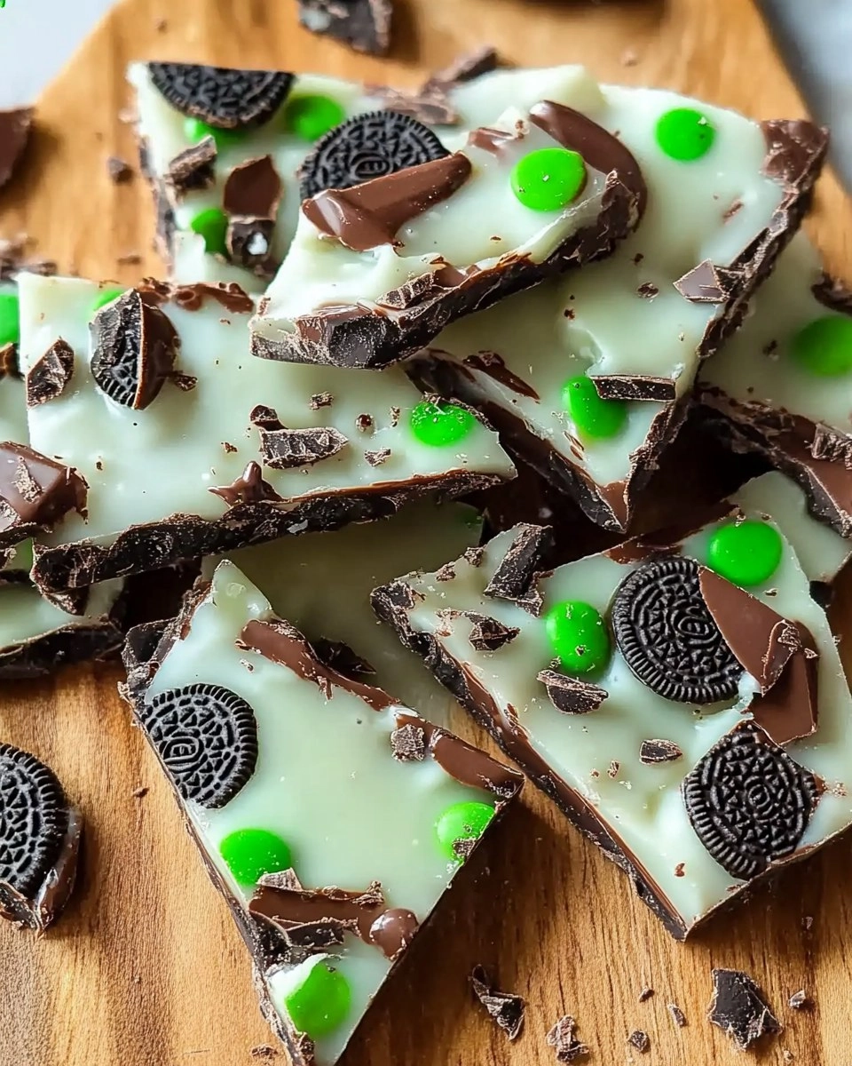 Mint Oreo Chocolate Bark