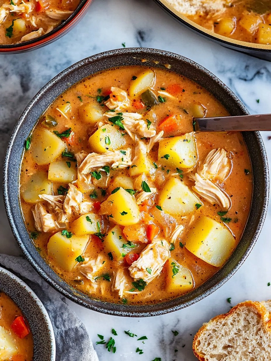 One-Pot Creamy Chicken & Potato Stew (Stovetop or Slow Cooker) 131 One-Pot Creamy Chicken & Potato Stew (Stovetop or Slow Cooker)