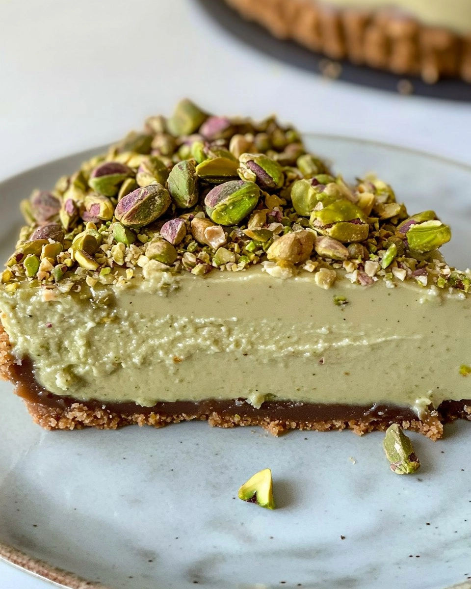 Pistachio Cheesecake | Easy No-Bake Green Dessert