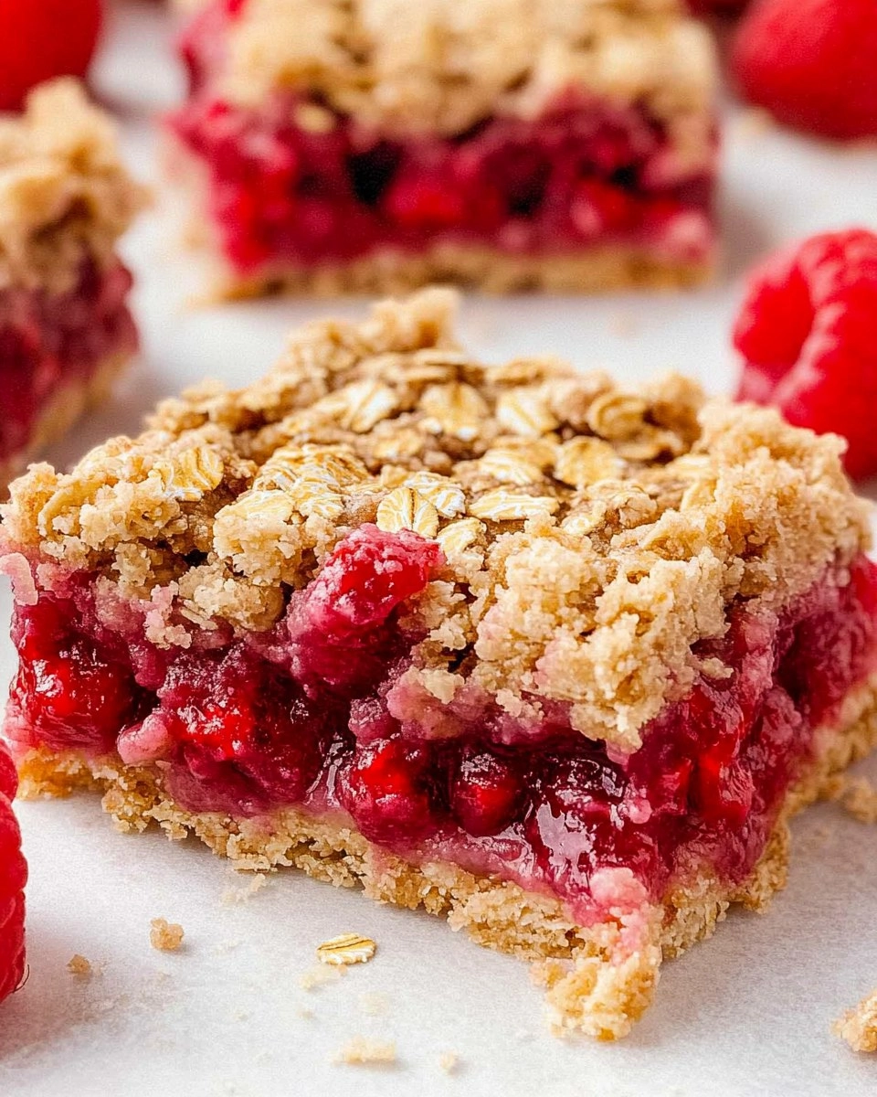 Raspberry Oat Bars