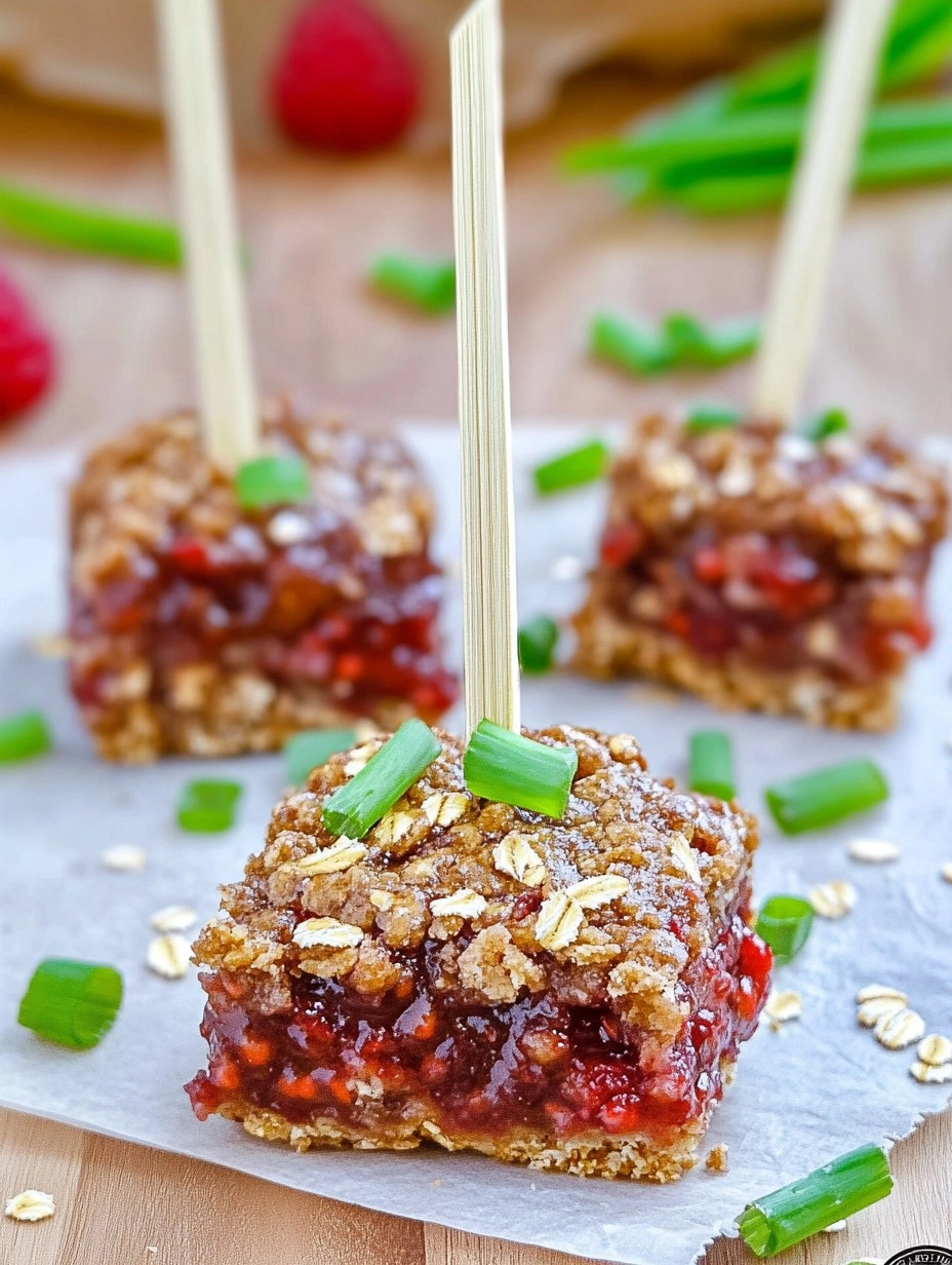 Raspberry Oat Bars