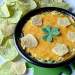 Shamrock Spinach Artichoke Dip with Green Tortilla Chips 108 Shamrock-Spinach-Artichoke-Dip-with-Green-Tortilla-Chips-Recipe