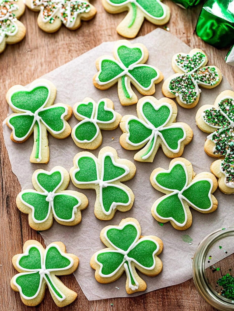 Shamrock Sugar Cookies | Decorated St Patrick's Day Cookies 126 Shamrock Sugar Cookies | Decorated St Patrick's Day Cookies