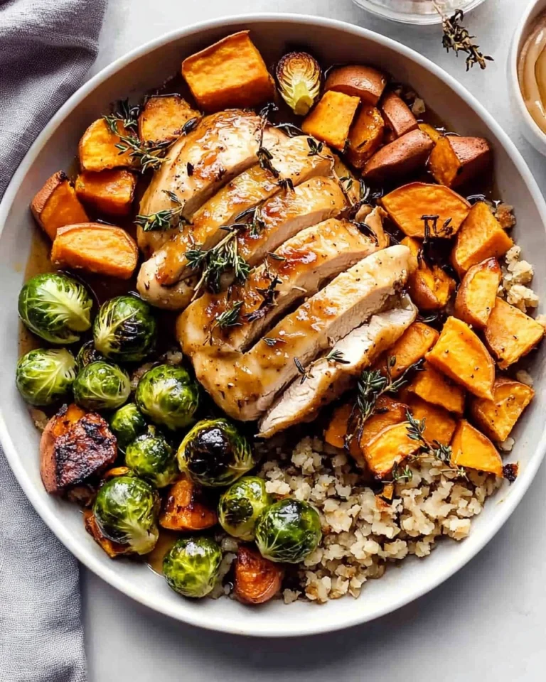 Sheet-Pan-Maple-Dijon-Chicken-with-Brussels-Sprouts-Sweet-Potatoes-Recipe