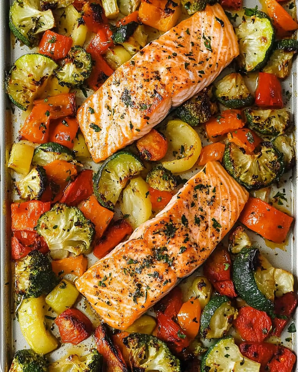 Sheet Pan Salmon | Baked Salmon with Roasted Vegetables 117 Sheet Pan Salmon | Baked Salmon with Roasted Vegetables