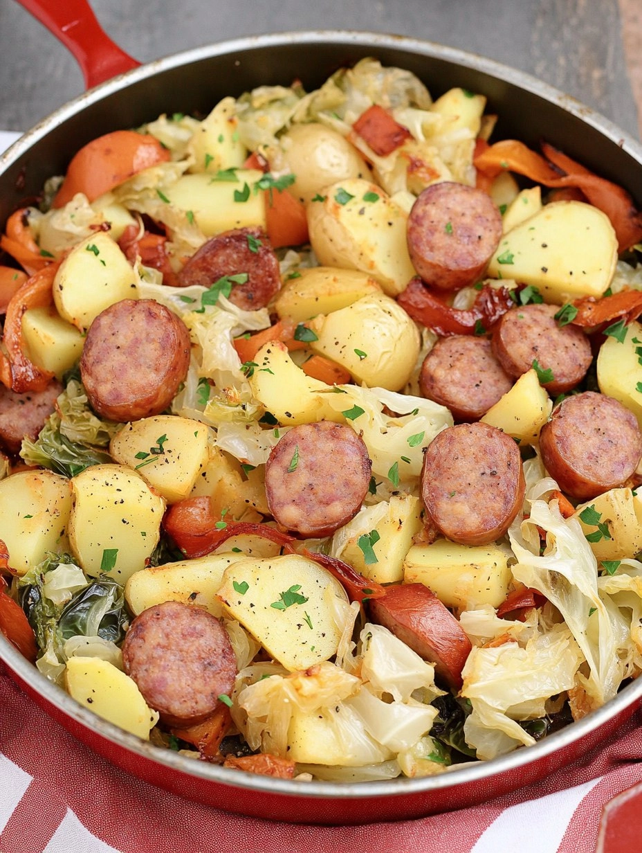 Sheet-Pan Sausage, Cabbage & Potatoes (Easy Weeknight Dinner)