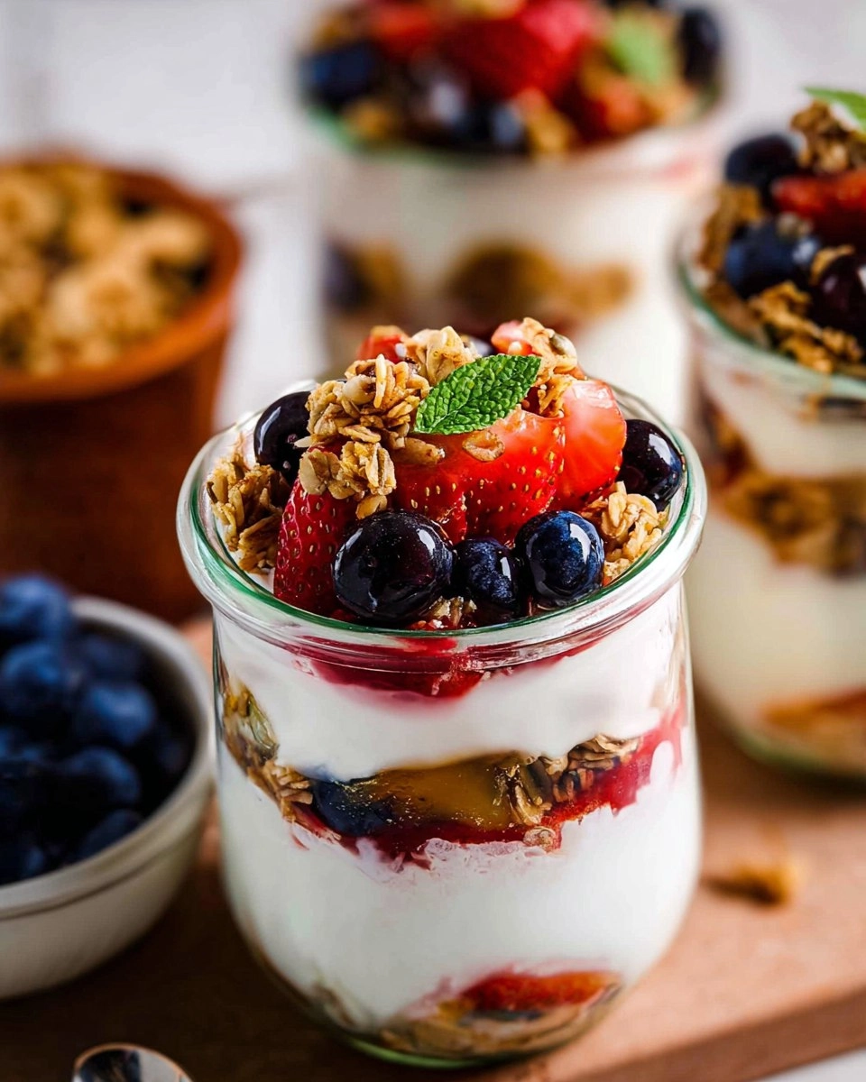 Simple Fruit & Yogurt Parfaits with Granola (Customizable)