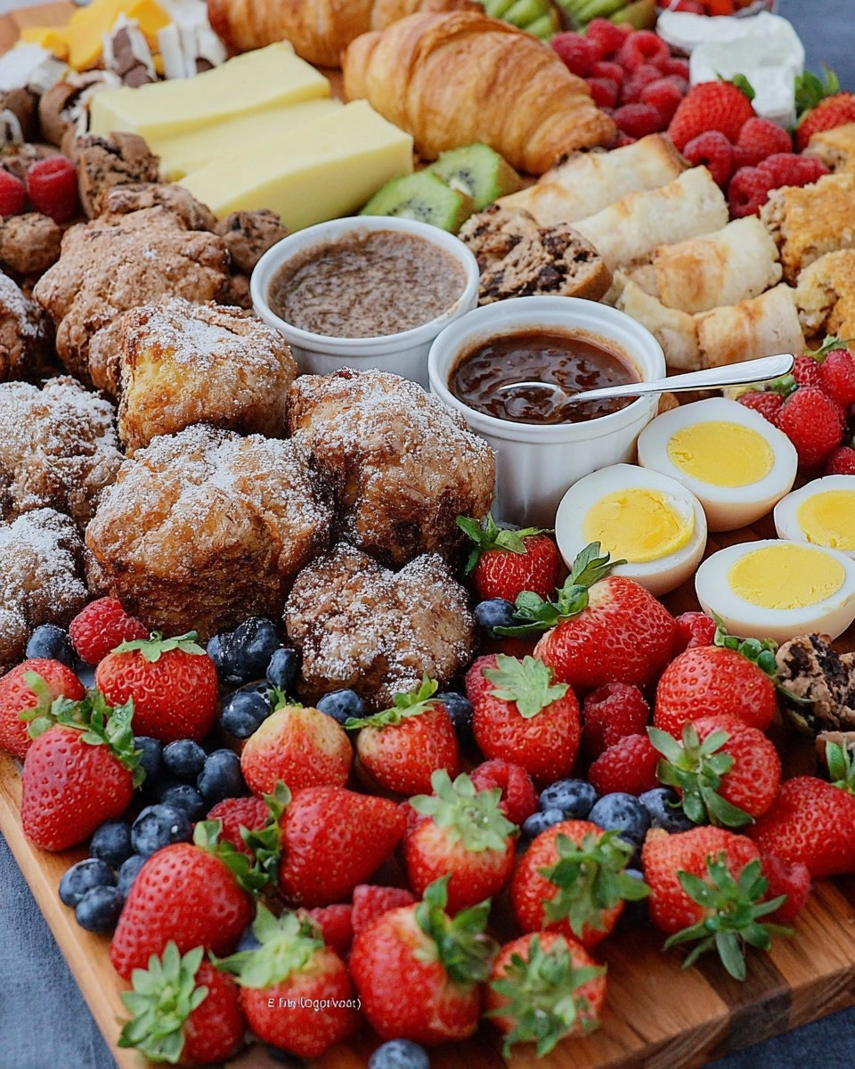 Spring-Brunch-Board-with-Eggs-Pastries-Fruit-Dips-Recipe