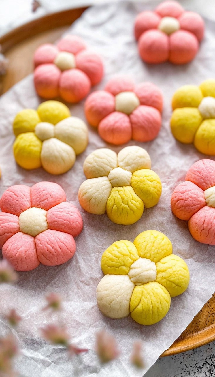 3-Ingredient Flower Shortbread Cookies | Buttery Mother's Day Gift Cookies