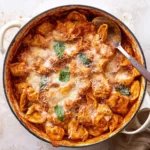 Baked Cheese Tortellini in Vodka Sauce. 76 Baked-Cheese-Tortellini-in-Vodka-Sauce.-Recipe